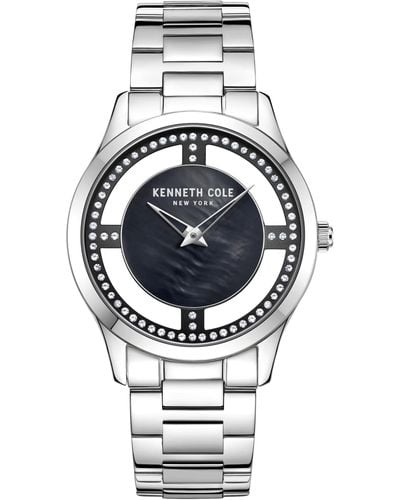Kenneth Cole 34.5mm Transparency Dial Watch - Metallic