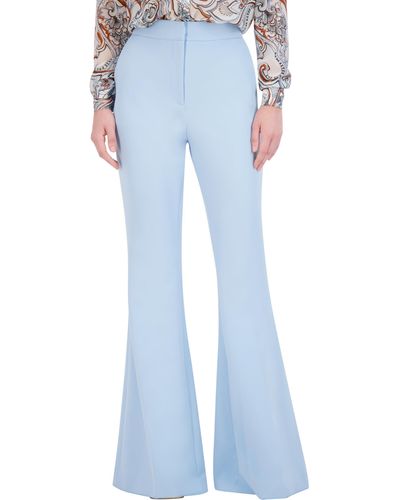 BCBGMAXAZRIA Woven Flare Pants - Blue