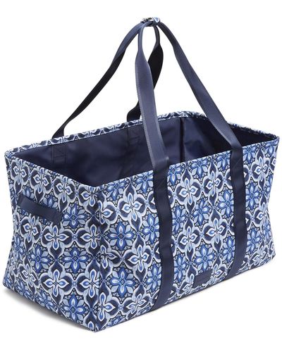 Vera Bradley Recycled Lighten Up Reactive Large Car Tote - Blue