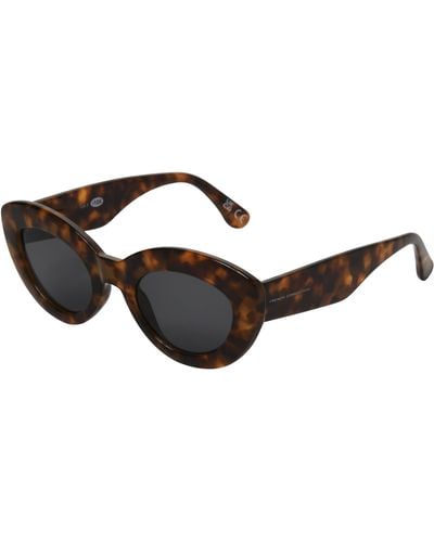 French Connection Full Rim Oval Sunglasses - Brown