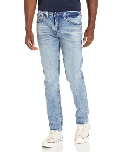True Religion Brand Jeans Rocco Skinny Big T Jean - Blau