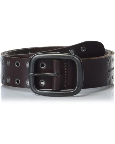 Lucky Brand Grommet Leather Belt - Black