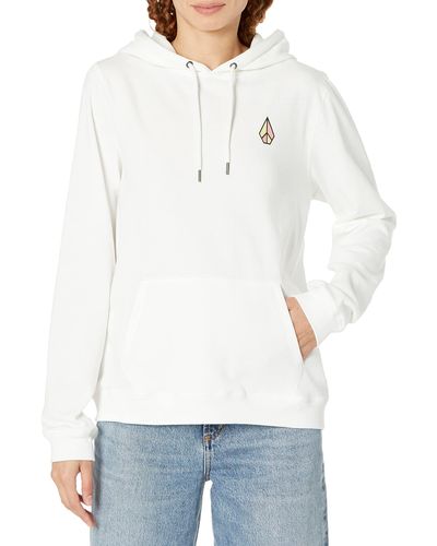 Volcom Regular Truly Deal Hoodie Fleece Sweatshirt - White