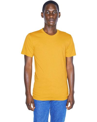 American Apparel Organic Fine Jersey Short Sleeve T-shirt - Yellow
