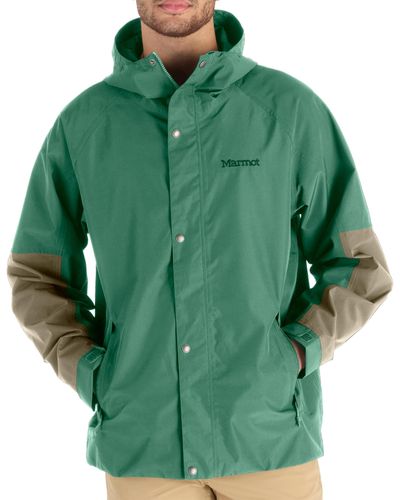 Marmot Cascade Waterproof Rain Jacket - Green