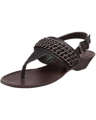 Madden Girl Torino Slingback Sandal,black Paris,5.5 M Us