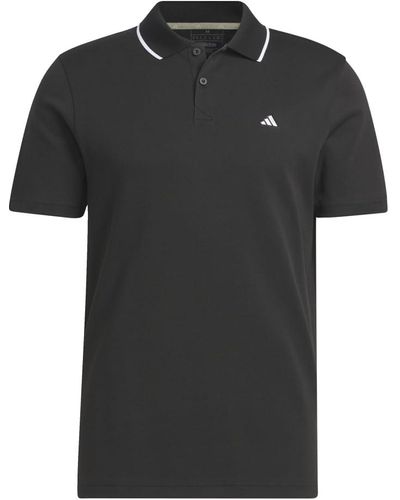 adidas Golf S Go-to Pique Polo Shirt - Black