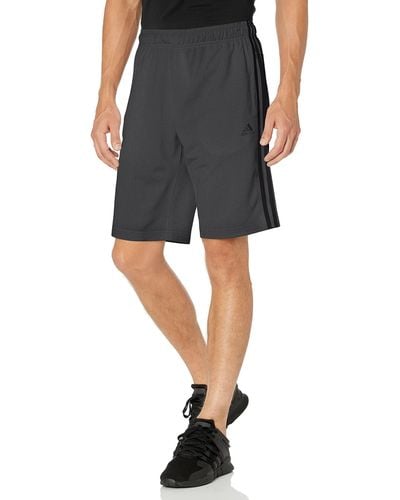 adidas Big & Tall Essential Tricot 3-stripes Shorts Dark Grey/solid Grey/black Lt
