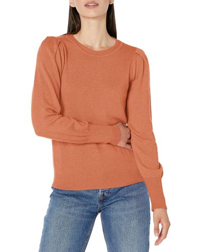 NIC+ZOE Nic+zoe Femme Sleeve Sweater - Orange