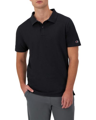Champion , Comfortable Athletic, Best Polo T-shirt For , Black With Taglet, Xx-large