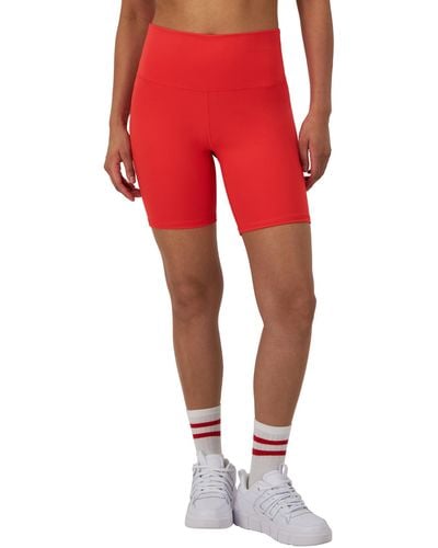 Champion , , Anti Odor, High-waisted Bike Shorts For , 7", Solar Crimson, X-large - Red