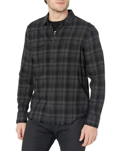 PAIGE Everett Long Sleeve Shirt - Black