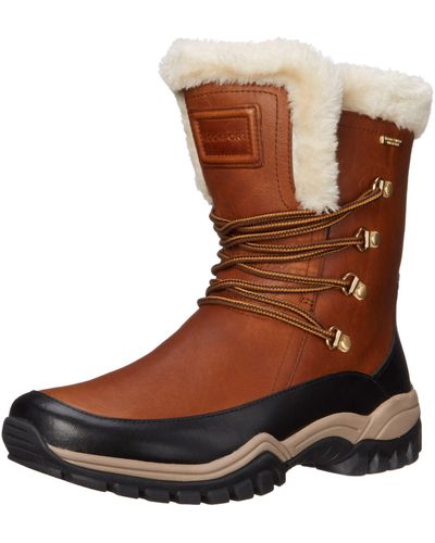 Rockport Finna Faux Fur Waterproof Snow Boot - Brown