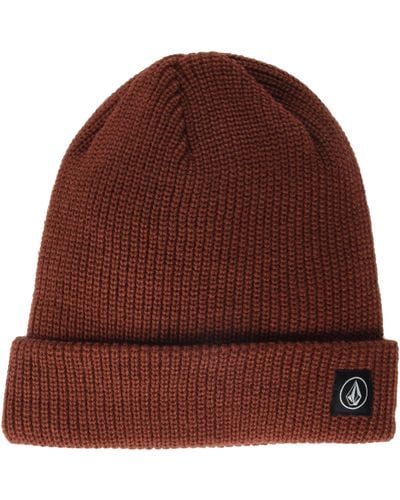 Volcom Full Stone Beanie - Brown