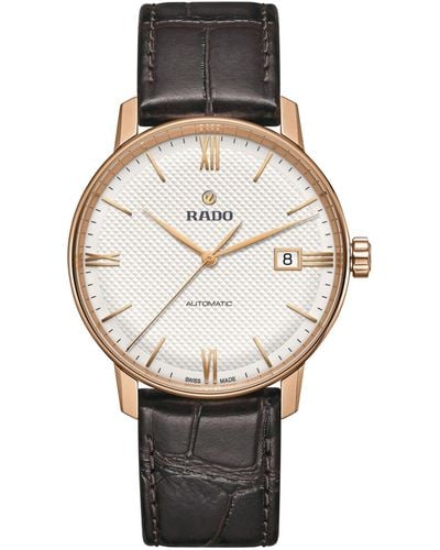 Rado Coupole Automatic Rose Gold Bezel And Index With Roman Numbers - Metallic