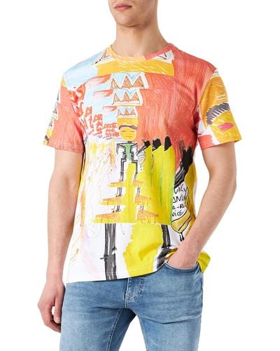 Desigual Mens Casual T Shirt - Multicolour