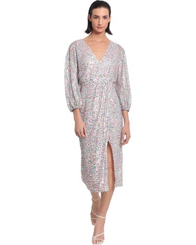 Donna Morgan Sequin Dress Occasion Event Party - Gray