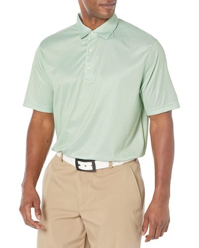 Greg Norman Collection Ml75 Microlux Whale Tail Print Polo - Green