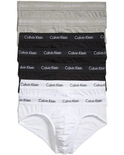 Calvin Klein Cotton Stretch 7-pack Hip Brief - White