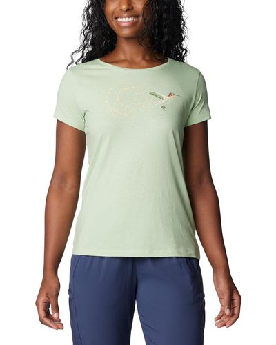 Columbia Daisy Days Short Sleeve Graphic Tee T-shirt - Green