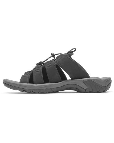 Rockport Byron Bungee Slide Sandal - Black