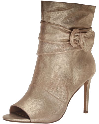 Vince Camuto Antaya Open Toe Bootie Ankle Boot - Natural