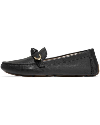 Cole Haan Evelyn Bow Driver Driving Style Loafer - Black