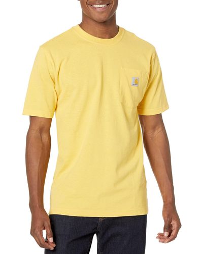 Carhartt Loose Fit Heavyweight Short Sleeve Pocket T-shirt - Yellow