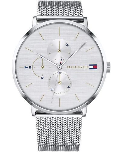 Tommy Hilfiger Quartz Stainless Steel And Bracelet Casual Watch - Gray
