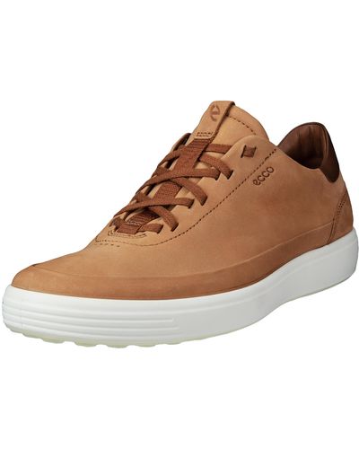 Ecco Soft 7 Lace Up Sneaker - Brown