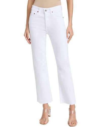 AG Jeans Kinsley Pop Crop Jeans - White