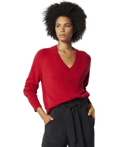 Equipment Madalene V-neck Sweater - Red
