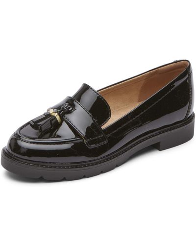 Rockport Kacey Tassel Loafer Flat - Black