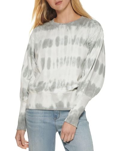 DKNY Cozy Soft Everyday Sweater Pull Over - Gray