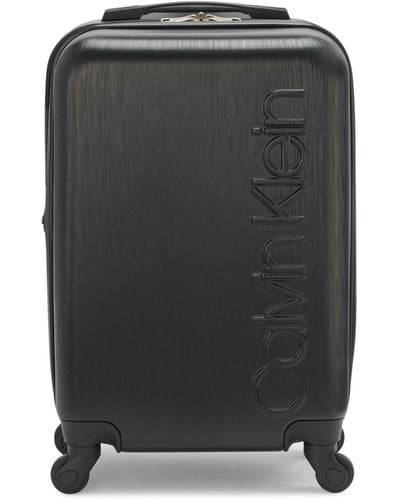 Calvin Klein Hard Side Upright Luggage Spinner Carry On Suitcase - Black