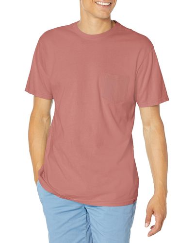 Quiksilver Basic Pocket Tee Shirt - Red