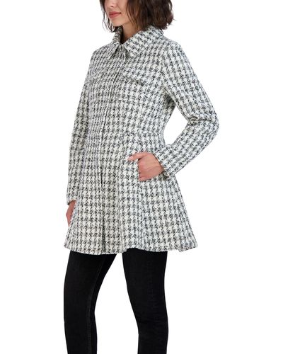 Laundry by Shelli Segal Fit And Flare Plaid Fabric Jacket - Multicolor