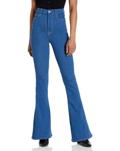 7 For All Mankind Ultra High Rise Skinny Flare Jeans - Blue