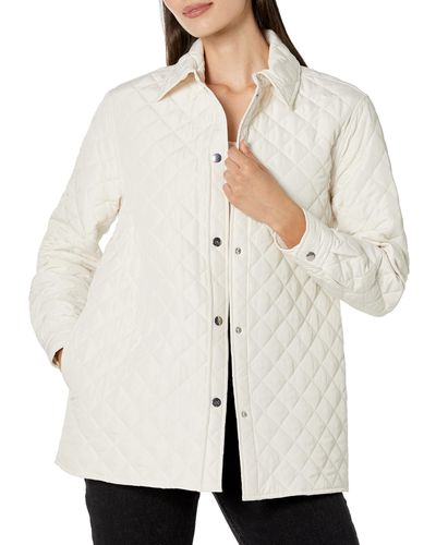 Jones New York Quilted Shacket - Natural