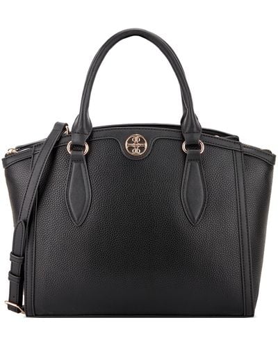 Nine West Ellis Satchel Umhängetasche Damen – Mit Abnehmbarem Crossbody-Gurt, Reißverschluss, Polyester-Futter