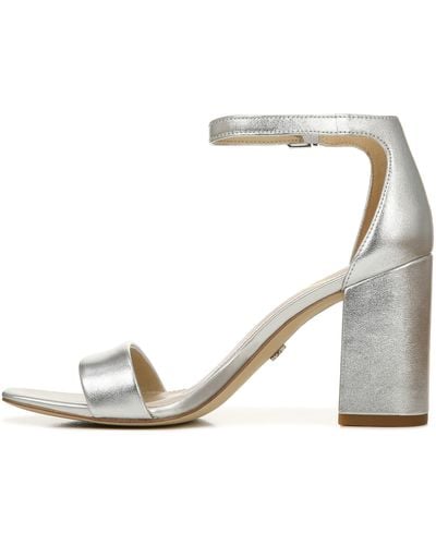 Sam Edelman Daniella Heeled Sandal Soft Silver 10 Medium Us - Multicolor