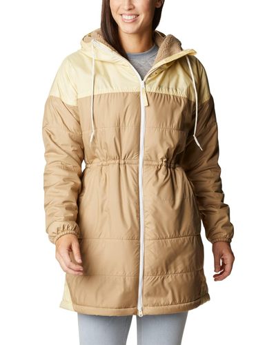 Columbia Flash Challenger Sherpa Lined Long Jacket - Brown