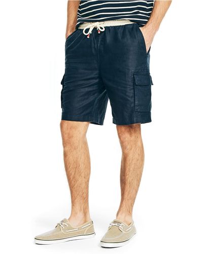 Nautica Sustainably Crafted 8.5" Pull-on Cargo Short - Blue