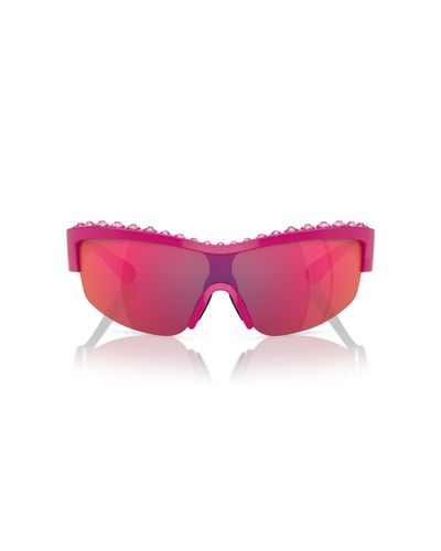 Swarovski Sk6014 Rectangular Sunglasses - Pink