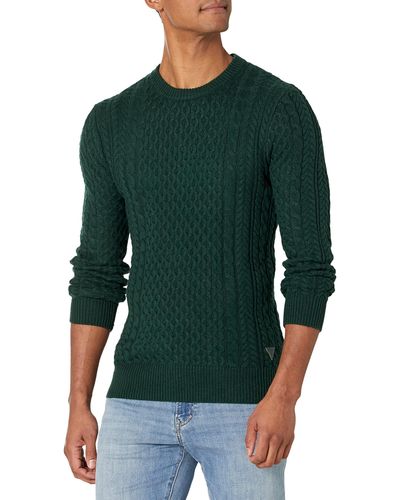 Guess Paise Cable-knit Jumper - Green