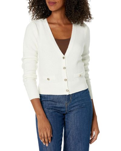 Guess Long Sleeve Sophie Cardigan - White