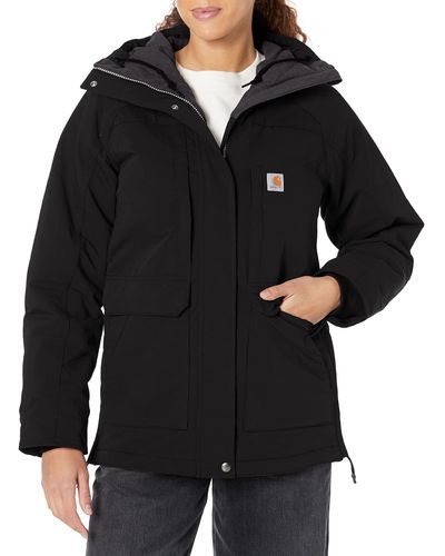 Carhartt S Super Duxtm Relaxed Fit Insulated Traditional Coat Outerwear - Black
