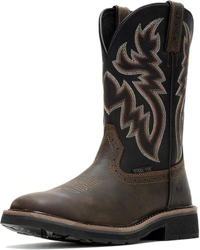Wolverine Rancher Wp St 10in Western Boot - Black