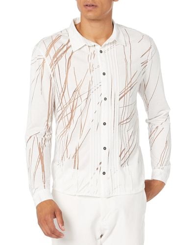John Varvatos Phoenix Long Sleeve Shirt - White