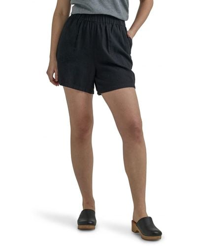 Lee Jeans Ultra Lux Mid-rise Relaxed Fit Pull-on Short - Black
